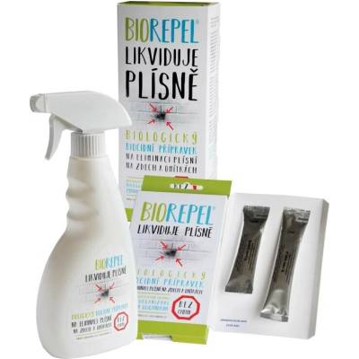 BIOREPEL chytrá houba proti plísním na zdivo a omítky, 0,5 l + 1 g + 2 g (BIOREPEL chytrá houba proti plísním na zdivo a omítky, 0,5 l + 1 g + 2 g)