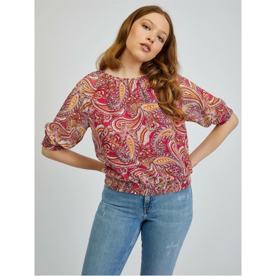 orsay Червено-розова дамска блуза с десен ORSAY Orsay | Rozov | ЖЕНИ | XS