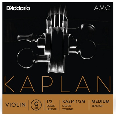 D'Addario Kaplan Amo Violin G String 1/2 Scale Medium Tension