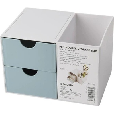 Sworld Органайзер за бюро, с 2 чекмеджета, син (1060180101)