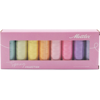 Stoklasa Sada bavlněných nití Silk-finish Mettler 8x150 m Balení: 1 sada, Varianta: 1 mix jaro 1 mix jaro