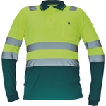 ČERVA EXPORT IMPORT a. s Cerva ciudades leon / hi-vis поло тениска с дълъг ръкав - зелена/hv жълта s (0322000573001)