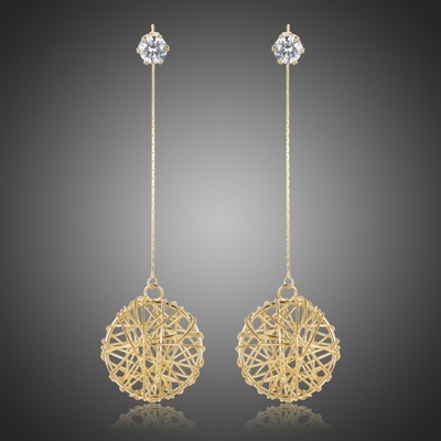 Victoria Filippi náušnice Swarovski Elements Claudina E0398 zlatá