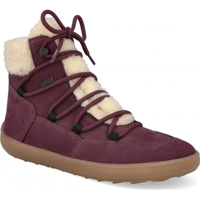 Be Lenka zimní barefoot boty Bliss Burgundy Red – Zboží Dáma