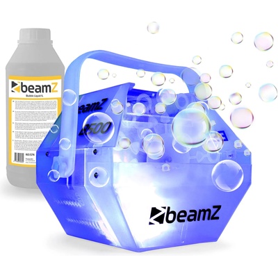 Beamz B500LED, комплект с машина за сапунени балончета, RGB LED цветен ефект, 1 л течност (31743+10844) (31743+10844)