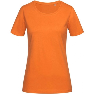 Stedman Dámske tričko Lux Fitted Crew neck oranžová