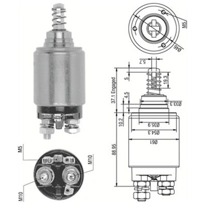 MAGNETI MARELLI Elektromagnetický spínač, startér 940113050252