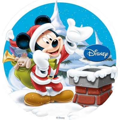 Jedlý papír MICKEY MOUSE – Mickey jako Santa ● Určení: Obrázek na dort – Hledejceny.cz