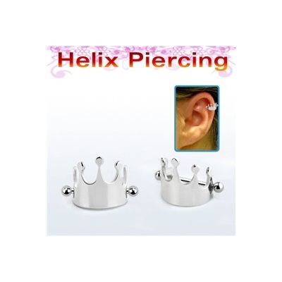 Piercingate piercing do bradavky korunka PBR00035 stříbrná