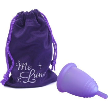 MeLuna Classic fialový stem menstruační kalíšek vel. XL