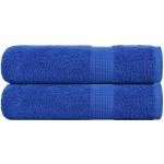 vidaXL Кърпи за душ FROGN 2 бр. сини 70x140 см 360 г/м2 (136713)