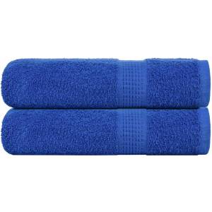 vidaXL Кърпи за душ FROGN 2 бр. сини 70x140 см 360 г/м2 (136713)