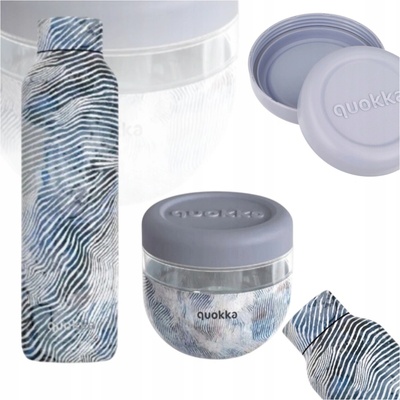 VQuokka set Zen Nádoba na jedlo a Nerezová termo fľaša 630ml
