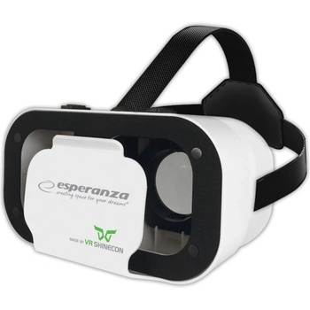 Esperanza VR очила за смартфони Esperanza Shinecon EMV400, 4.7 - 6", Асферични лещи, Регулируеми презрамки, Бял (EMV400)