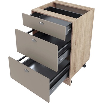 ИРИМ Долен кухненски шкаф Сити АРФ-Капучино мат-11-54 60 см