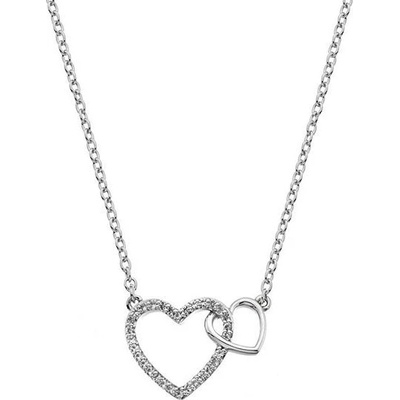 Hot Diamonds Strieborný náhrdelník s pravým diamantom Flora DP731