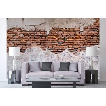 DIMEX ART s. r. o Самозалепваща се флизелинова фототапета детайли от стара тухлена стена 375 x 250 см