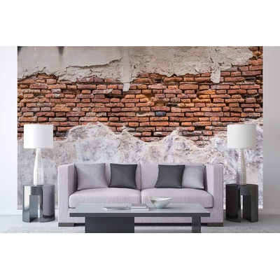 DIMEX ART Самозалепваща се флизелинова фототапета детайли от стара тухлена стена 375 x 250 см