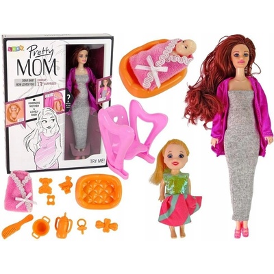 Lean Toys Doplňky pro těhotné panenky pro dlouhé vlasy