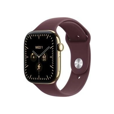 Apple Watch Series 12 Cellular 46 mm Radiant Gold Titanium with Burgundy Sport Band M/L MJGT4RK/A