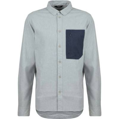 Stoic Мъжка риза с копчета Stoic MMXX. Lund Hemp Shirt - Light Grey Melange - размер XXL (033-2411-0215)