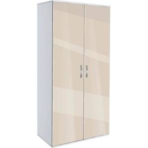 Bogdan Furniture G Двукрилен гардероб Мебели Богдан Модел bm-ava2, крем гланц с бяло - memo