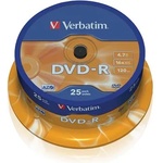 Verbatim DVD-R диск, AZO, 4, 7GB, 16x, 25 диска, на ролка, VERBATIM 43522 (43522)