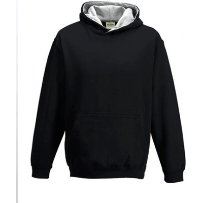 Just Hoods detská mikina s kapucňou JH003J Jet Black