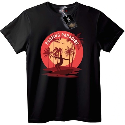 NOONEBRAND Тениска Сърф в Paradise Beach - M, White