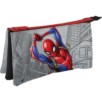 Kstationery Ученически несесер Kstationery Spider-Man - C 3 отделения и един цип (262371)