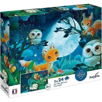 Sentosphere Комплект пъзели Sentosphere - Горски животни, 2 броя, 24 части (7706)