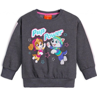 Dívčí mikina Paw Patrol Pup Power šedá