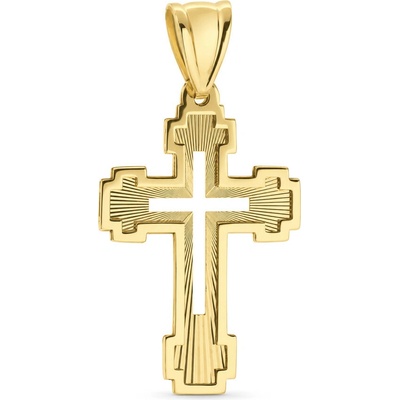 Argento Zlatý prívesok krížik 8A171