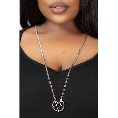 KILLSTAR чокър KILLSTAR - Broken Seal Pentagram - Сребро - KSRA009539