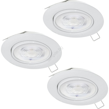 EGLO 901759 - К-кт 3xLED Лампа за баня FAVAZZINA 1xGU10/4W/230V IP44 бял (EG901759)