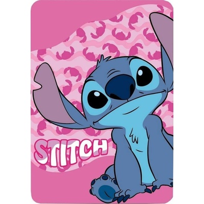 FARO Fleece deka Lilo and Stitch pink