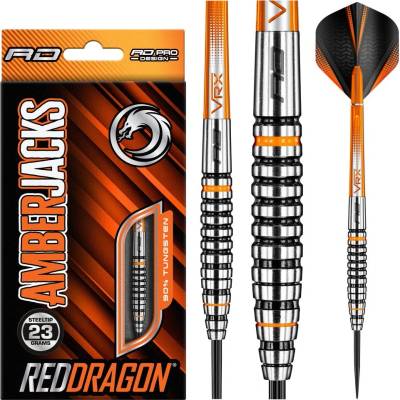 Šípky Red Dragon steel Amberjack 14 - 23g, 90% wolfram Hmotnosť šípky: 27g