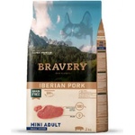 Bravery iberian pork adult dog light mini - пълноценна супер премиум храна за кучета със склонност към наднормено тегло от дребни и мини породи с иберийско свинско месо, Испания - 7 кг