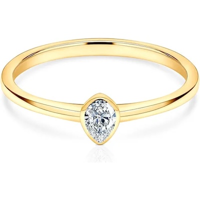 SAVICKI Годежен пръстен Pure: злато, диамант с шлифовка