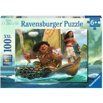 Ravensburger Пъзел Ravensburger от 100 части - Дисни Моана: Един океан, едно сърце (10719)