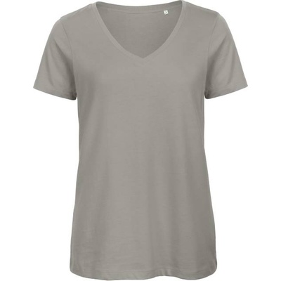 B&C Collection B&c inspire vt / Дамска тениска с v-образно деколте - светло сива xl (01tw4503904)
