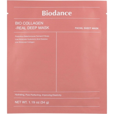 Biodance - Bio-Collagen Real Deep Mask - Zpevňující kolagenová maska na obličej - 1ks/34g – Zboží Dáma