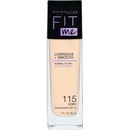 Maybelline Rozjasňující make-up Fit Me Luminous + Smooth SPF18 Foundation 115 Ivory 30 ml