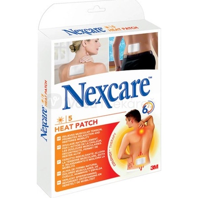 3M Nextcare Heat Patch Hrejivá náplasť 9,5 x 13 cm 5 náplastí
