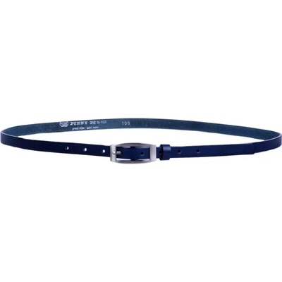 Penny Belts dámský velmi úzký kožený pásek 15-2-56 tmavě modrý – Zboží Mobilmania