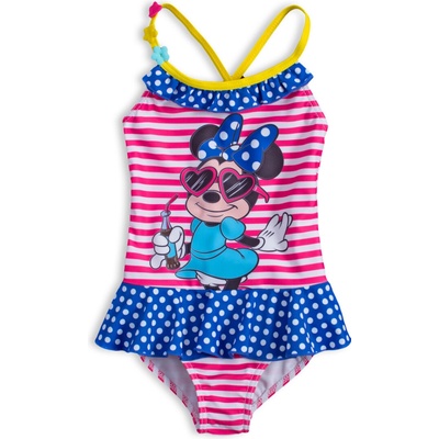 Dievčenské plavky DISNEY MINNIE HOLIDAY ružový prúžok