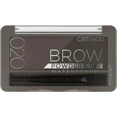 Catrice Brow Powder Set Waterproof set na obočí voděodolný 020 Ash Brown 4 g – Zboží Dáma