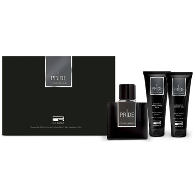 Rue Broca Pride Pour Homme Подаръчен комплект за мъже Размер EDP 100 ml + 100 ml афтършейв балсам + 100 ml душ гел