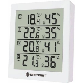 Levenhuk - Метрологична станция - Bresser Temeo Hygro Quadro - Бяла (73258)