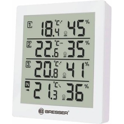 Levenhuk - Метрологична станция - Bresser Temeo Hygro Quadro - Бяла (73258)